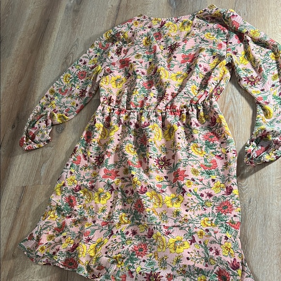 LOFT Pink Floral Dress Size MP - Picture 10 of 12